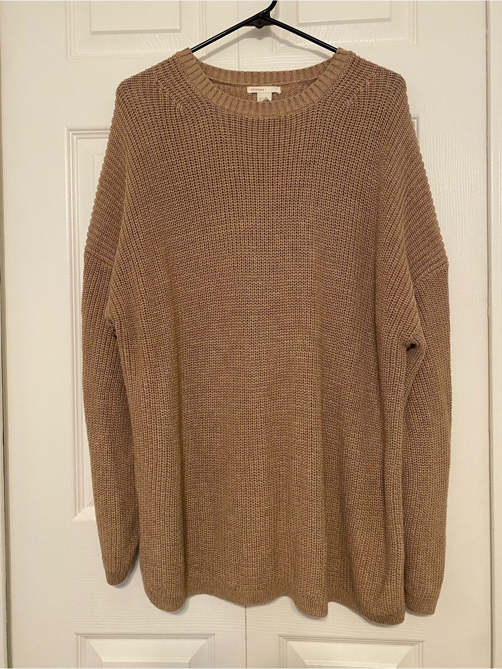 H&M Chunky Knit Sweater in Camel Brown